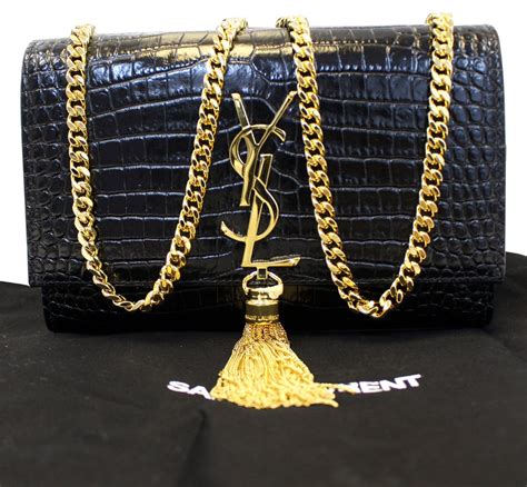 black ysl bag with gold chain|saint laurent chain bag.